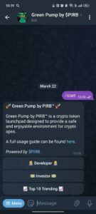 Green Pump by $PIRB 1