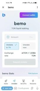 bemo | TON Staking | Liquid Staking | bmTON 4