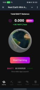Next Earth Mini App 1