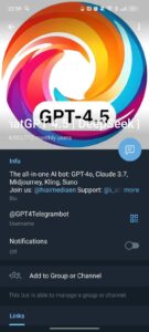 ChatGPT (@gpt4telegrambot) 4