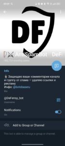 DeFensy 🛡⚔️ AntiSpamBot 4