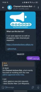 Channel Actions Bot — Join Approver (Auto Approve Join Requests) 1