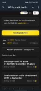 GGS Predictions with stars ⭐ 1