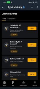 Bybit Mini App 2