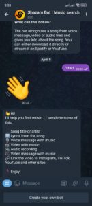 SHAZAM Bot | Music search 3
