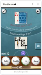 BlackJack AI♠ 1