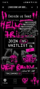 { DECODE UR SEED } 1