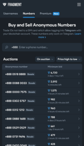 Telegram Numbers 1