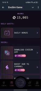 EvoSim Game 2