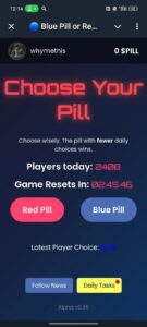 🔵 Blue Pill or Red Pill? 🔴 1