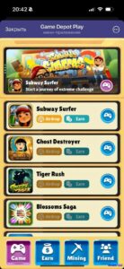 Game Depot Play 1
