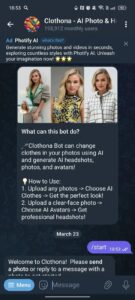 Clothona — AI Photo & Headshot Generator 1