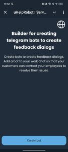 uHelpRobot | Service for customer support and communication 1