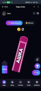 VAPE COIN — Tap to Earn 1
