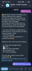 Briefly — AI GPT summary of any videos, PDFs, articles 📚 1