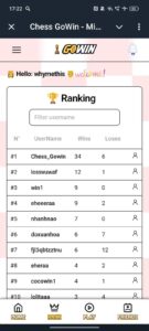 Chess GoWin — Mine $GOW 2