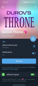 Durov’s Throne 💖 4