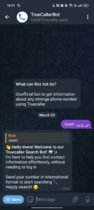 TrueCallerBot 1