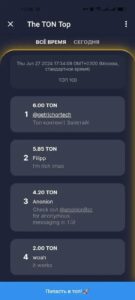 The TON Top 4