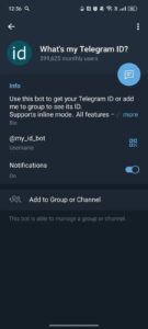 What’s my Telegram ID? 3