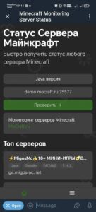 Minecraft Monitoring Server Status 1