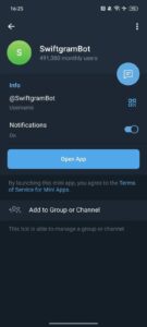 SwiftgramBot 4