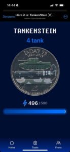 Here it is: TankenStein ⚔️ Click to Earn! 6