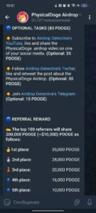 PhysicalDoge Airdrop 2