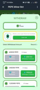 PEPE Miner Bot 6