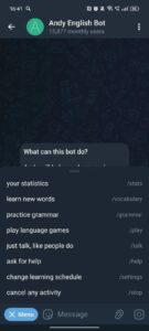 Andy English Bot 3
