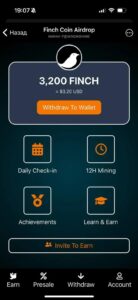 Finch Coin Airdrop 7