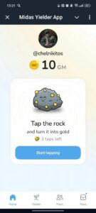 Midas Yielder App 1