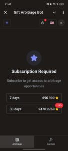Gift Arbitrage Bot 1