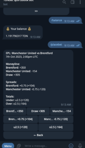 TONbet Sportsbook 3