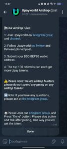 Upayworld Airdrop (Listing on CEX in August) 2