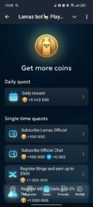 Lamaz bot🦙 Play & Earn 3