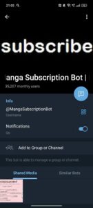 Manga Subscription Bot | Манга | Читать мангу 4