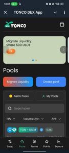 TONCO DEX App 2