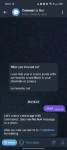 Comments Bot 1
