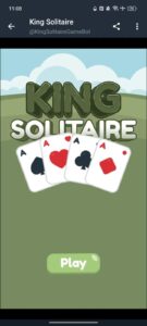 King Solitaire Game 1