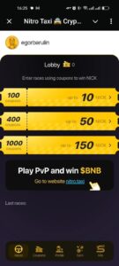 Nitro Taxi 🚖 Crypto Racing 📈 3