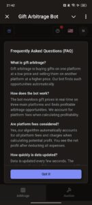 Gift Arbitrage Bot 2