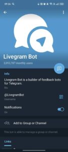Livegram Bot 4