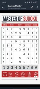 Sudoku Master Game 3