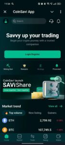 CoinSavi App 1