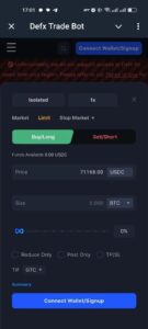 Defx — Trade Perps 2