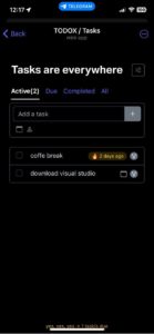 TODOX / Tasks 2