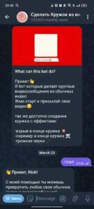 Сделать Кружок из видео 📺 1