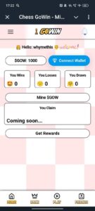 Chess GoWin — Mine $GOW 1