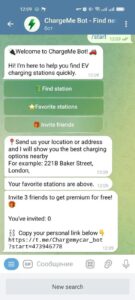 ChargeMe Bot — Find nearby EV charging stations 1